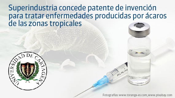 Superindustria concede patente de invención para tratar enfermedades producidas por ácaros de las zonas tropicales